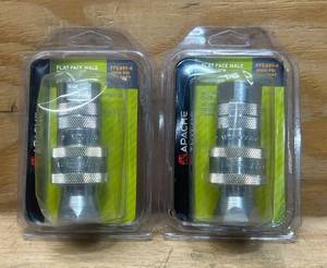lot 272 image: APACHE Flat Face Male Tip Quick Disconnect Coupler lot of 2