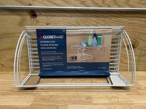 lot 273 image: ClosetMaid Steel Floating Shelves, 12 x 24, White (lot of 3)