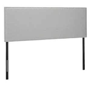 lot 169 image: Barbara Upholstered Headboard Taupe  Queen