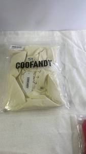 lot 18 image: COOFANDY Mens Casual Cotton Linen Lace-Up Beach Shirt Size M