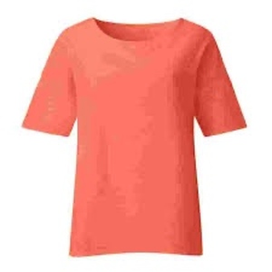 lot 21 image: VISLILY Plus Size Women XL Coral Short Sleeve Top