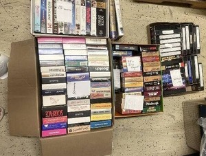 lot 32 image: Large Collection of Vintage VHS Tapes - Movies, John Wayne, NASCAR