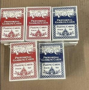 lot 51 image: 24 Decks of PGC Professional Gambling Poker Playing Cards Red and Blue