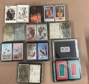 lot 55 image: Collection of 30 Decks of Vintage and Themed Playing Card Decks, Assorted Brands