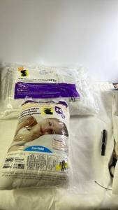 lot 80 image: Fairfield Luxuriously Soft Poly-Fil Fiber Fill and Mainstays Comfort Complete Pillow