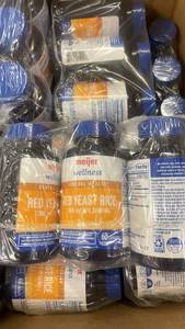lot 106 image: Case of Meijer Wellness Red Yeast Rice 1200mg Bottles, 60 Capsules Each