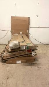 lot 119 image: Assorted Dining Table and Metal Bed Frames in Open and Damaged Packaging