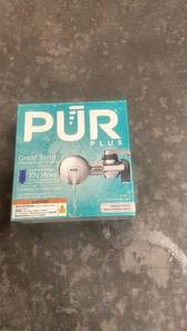 lot 121 image: PUR Plus Chrome Finish Faucet Filtration System Unopened