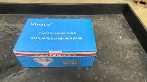 lot 122 image: Vinaco Halogen Bulb PAR30 Standard E26 Medium Base Pack of 6