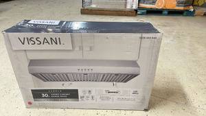 lot 134 image: Vissani 30in Stainless Steel Under Cabinet Range Hood Sarela