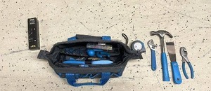 lot 148 image: Toolkit with Hand Tools and 8 Inch Vise Jaws