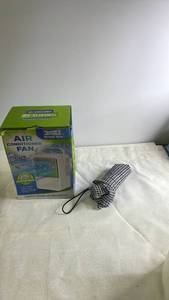 lot 179 image: Portable Air Conditioner Fan with Box and Foldable Houndstooth Umbrella