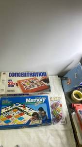 lot 181 image: Lot of Board Games Concentration, Match & Move Memory, Pocket Travel Card Games