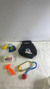 lot 198 image: Vintage Fisher-Price Medical Kit with Accessories