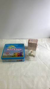 lot 207 image: Teletubbies Match & Stamp Game and Kewpie Figurine