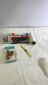 lot 231 image: Craft Tool and Sewing Kit Collection with Beading Wire and Accessories