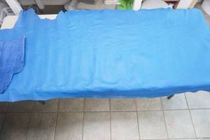 lot 67 image: Blue Leather (76x 36)