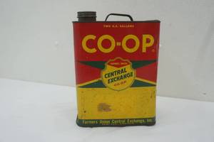 lot 107 image: Vintage Farmers Union Central Exchange 2-Gallon Can
