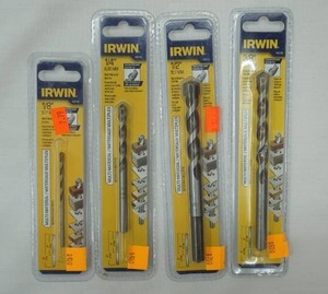 lot 173 image: IRWIN Drill Bits NEW (4ct variety)