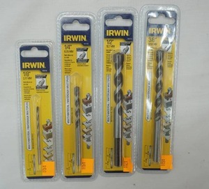 lot 177 image: IRWIN Drill Bits NEW (4ct variety)