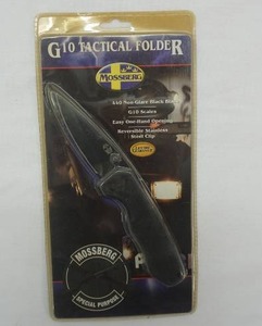 lot 190 image: (1ct) Mossberg Black Folding Knife w3 Blade NEW