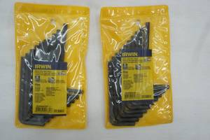 lot 210 image: IRWIN (2ct) Short Arm Hex Key Sets (10 in each package)