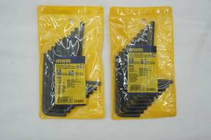 lot 213 image: IRWIN (2ct) Short Arm Hex Key Sets (10 in each package)