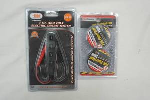 lot 217 image: NEW 110-460 Volt Electrical Circuit Tester & PV Electrical Tape