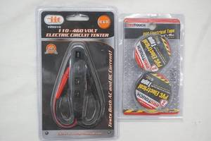 lot 220 image: NEW 110-460 Volt Electrical Circuit Tester & PV Electrical Tape