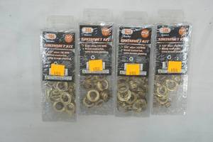 lot 222 image: NEW (4ct) Grommet Kits w40 pair each. 38 size 10mm