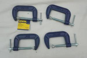 lot 264 image: IRWIN C-Clamps (4ct) 2-12 NEW