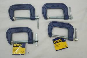 lot 265 image: IRWIN C-Clamps (4ct) 2-12 NEW