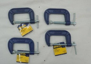 lot 266 image: IRWIN C-Clamps (4ct) 2-12 NEW