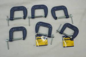 lot 269 image: IRWIN C-Clamps (6ct) 1-12 NEW