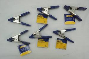 lot 284 image: IRWIN 1 Metal Spring Clamps (6ct)