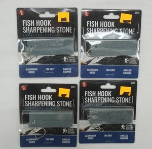 lot 319 image: (4ct) Fish Hook Sharpening Stones