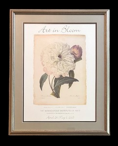 lot 31R image: LR - Art in Bloom Double White Peony Print - Minneapolis Institute of Arts 2005