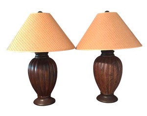 lot 97R image: LL - Pair of Stylish Table Lamps