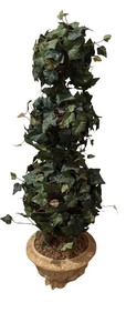lot 129R image: LL - Artificial Topiary Greenery Decor in Ornate Pot