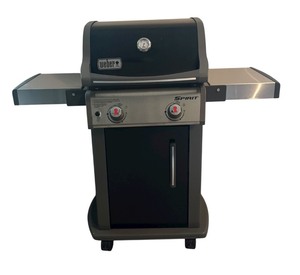 lot 196R image: G - Weber Spirit Gas Grill with Side Shelves