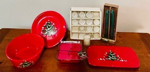 lot 62C image: LL - Waechtersbach Classic Christmas Collection Tableware and Candle Set