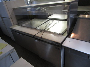 lot 7 image: NorLake Refrigerated Salad BarPrep Table 72x34x57 (new compressor last year)