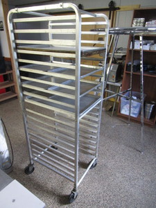 lot 9 image: Advance Tabco Alum Sheet Rack 20x26x69
