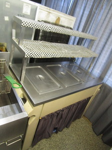 lot 10 image: Lincoln Steam Table 54x28x58
