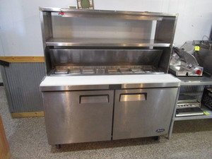 lot 52 image: Atosa Refrigerated Prep Table 60x30x66