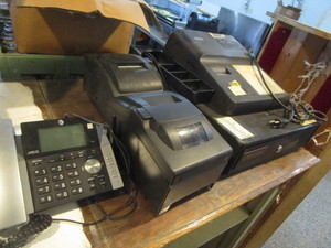 lot 67 image: Cash Register, Phone, Receipt Printers (1 new)