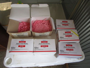 lot 72 image: Steak Markers