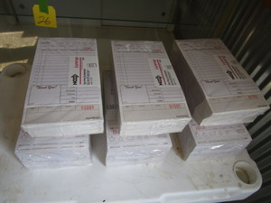 lot 74 image: 1,500 Carbon Copy Order Tickets