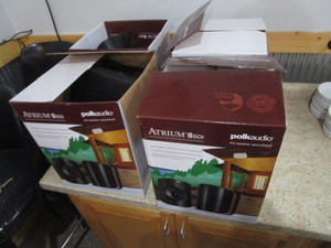 lot 127 image: (4) OutdoorIndoor Speakers