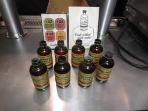 lot 134 image: (8) 4oz Sweet Haven Mixed Drink Tonic Strawberry Basil & Chili